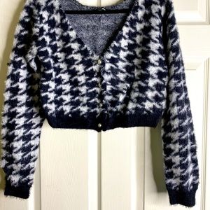 Fashion Nova “Oh you Hound” Set (black and off white) SZ M